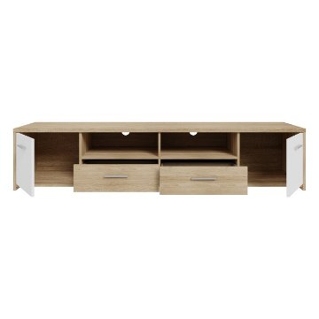 Forte Тв-тумба з висувними ящиками 180 см Quadro Дуб Сонома/Білий, QDRT16-Q45F - Home Club