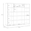 Forte Комод 140 см, білий/бетон, темно-сірий, RPSK341-C592 - Home Club, зображення 7