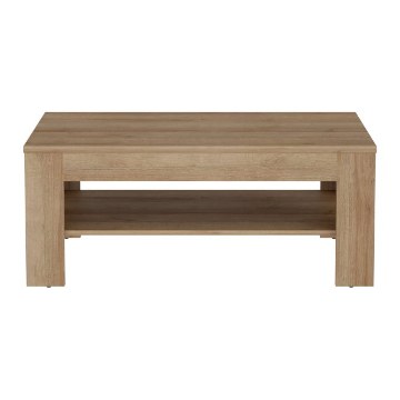 Forte Прямоугольный журнальный столик с полкой 110x60 см Attention, дуб Riviera, CFTT5016-D85 - Home Club