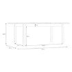 Forte Розкладний стіл 160x90 см Lewisville Secret Grey/Дуб Валенсія, TBLT7029-M830 - Home Club, зображення 7