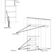 Forte Шкаф-купе 170 см с ящиками Winn 2, дуб Artisan/бетон, W2QS823E71-C752 - Home Club, изображение 7