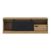 Forte Тв-тумба 160 см Kaszimiro Дуб Waterford/Чорний, KZMT221L-M328 - Home Club, зображення 3