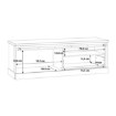 Forte Тв-тумба 160 см Kaszimiro Дуб Waterford/Чорний, KZMT221L-M328 - Home Club, зображення 9