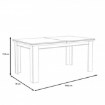 Forte Розкладний стіл Kashmir 160x90 см, біла сосна, KSMT40-D43 - Home Club, зображення 4