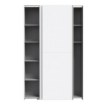 Forte Розсувна шафа 120 см Ozzula, біла, OZLS62237-120 - Home Club, зображення 3
