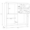 Forte Комод, SQNK223-C804 - Home Club, зображення 8