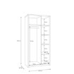 Forte Шкаф для одежды L, EUFS821L-D131 - Home Club, изображение 13
