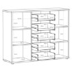Forte Комод, T2KK45-U60 - Home Club, изображение 7
