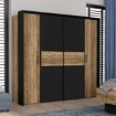 Forte Шафа 210 см Hayato Чорний/Альпійська ялина, JBMS32331-M215 - Home Club