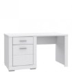 Forte Білий письмовий стіл 140x70 см із шухлядою та шафкою Snow, SNWB21-C50 - Home Club, зображення 2