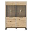 Forte Вітрина 120 см Trondheim Дуб Artisan/Дуб чорний, TDHV623-C773 - Home Club, зображення 2