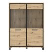 Forte Вітрина 120 см Trondheim Дуб Artisan/Дуб чорний, TDHV623-C773 - Home Club, зображення 3