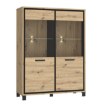 Forte Вітрина 120 см Trondheim Дуб Artisan/Дуб чорний, TDHV623-C773 - Home Club, зображення 5