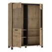 Forte Вітрина 120 см Trondheim Дуб Artisan/Дуб чорний, TDHV623-C773 - Home Club, зображення 7