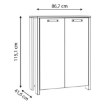 Forte Шкафчик 90 см Clif Old – Винтажное дерево/бетон, CLFR325-C546 - Home Club, изображение 5