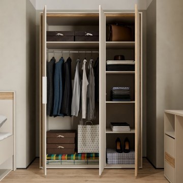 Forte Шафа 130 см Wexlin Пісочний/Дуб Mauvella, WEXS831-M820 - Home Club