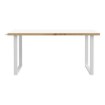 Forte Письмовий стіл 160x75 см Keflavik, білий / дуб Artisan, KFLB422-M897 - Home Club, зображення 2