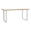 Forte Письмовий стіл 160x75 см Keflavik, білий / дуб Artisan, KFLB422-M897 - Home Club, зображення 3
