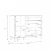 Forte Комод в стиле лофт Lya, дуб Cabezone/дуб Mauvella, LYAK221-M688 - Home Club, изображение 5