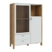 Forte Вітрина 110 см із шухлядами Saitama, дуб Mauvella/Secret Grey, SQMV521L-M826 - Home Club, зображення 5