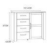 Forte Комода L/R, BHLK222-M482 - Home Club, зображення 6