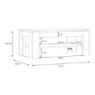 Forte Прямокутний журнальний столик з поличкою 110x60 см Lewisville Secret Grey/Дуб Валенсія, CFTT5016-M830 - Home Club, зображення 5