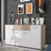 Forte Комод 165 см Antuza Білий/Дуб Сонома, NTU241-Q45F - Home Club
