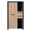 Forte Шафа 90 см з висувними ящиками Black Hill «Слива» Comano/Чорний, BLHS5211-C876 - Home Club, зображення 2