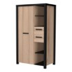 Forte Шафа 90 см з висувними ящиками Black Hill «Слива» Comano/Чорний, BLHS5211-C876 - Home Club, зображення 6