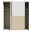 Forte Розсувна шафа 170 см Schach&amp;matt Білий/Дуб Пуччіні, SHMS82231-M870 - Home Club, зображення 3