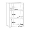 Forte Вузька низька шафа 55 см, біла, T2KR70-120 - Home Club, зображення 5