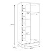 Forte Шафа для одягу, GLKS822L-Q249 - Home Club, зображення 11