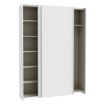 Forte Розсувна шафа 150 см, біла, HMNS72231-120 - Home Club, зображення 7