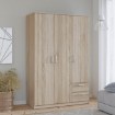 Forte Шафа з полицями та шухлядами Niko, дуб «Сонома», NIKS84-D30F - Home Club