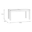 Forte Розкладний стіл 160x90 см Saitama, дуб Mauvella/Secret Grey, TBLT7029-M896 - Home Club, зображення 6