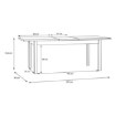 Forte Розкладний стіл 160x90 см Saitama, дуб Mauvella/Secret Grey, TBLT7029-M896 - Home Club, зображення 7
