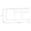 Forte Комода 180 см Lewisville Secret Grey/Дуб Валенсія, LWSK231-M829 - Home Club, зображення 5
