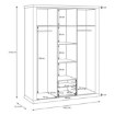 Forte Шафа для одягу, PNTS931-Q243 - Home Club, зображення 10