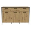 Forte Комода 140 см Kirikus Дуб Artisan/Чорний, KUSK233-C934 - Home Club, зображення 2