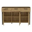 Forte Комода 140 см Kirikus Дуб Artisan/Чорний, KUSK233-C934 - Home Club, зображення 3