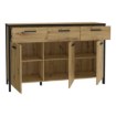 Forte Комода 140 см Kirikus Дуб Artisan/Чорний, KUSK233-C934 - Home Club, зображення 5