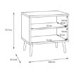 Forte Приліжкова тумба, HLTK111EC-D108 - Home Club, зображення 7