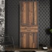 Forte Шкафчик 90 см с ящиками Clif Old – Wood Vintage/Бетон, CLFR726-C546 - Home Club
