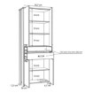 Forte Шкафчик 90 см с ящиками Clif Old – Wood Vintage/Бетон, CLFR726-C546 - Home Club, изображение 6