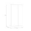 Forte Шкафчик для обуви 70 см Net106, дуб Artisan/белый, BTS321-C830 - Home Club, изображение 6
