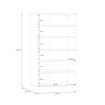 Forte Шкафчик для обуви 70 см Net106, дуб Artisan/белый, BTS321-C830 - Home Club, изображение 7