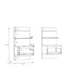 Forte Набір тумбочок, LNBK211STB-M604 - Home Club, зображення 9