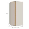 Forte Кутова шафа 90x90 см Wexlin, пісочний/дуб Mauvella, WEXS811-M820 - Home Club, зображення 8