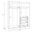 Forte Шафа для одягу, LSQS843M-U60 - Home Club, зображення 10