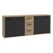 Forte Комода 180 см Pilvi Дуб Artisan/Чорний, FINPILVI01-M712 - Home Club, зображення 4